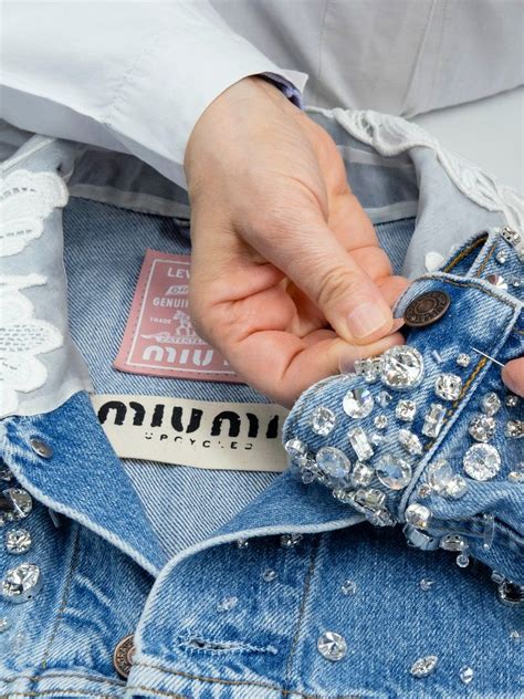 jeans miu miu levis|upcycled denim levis.